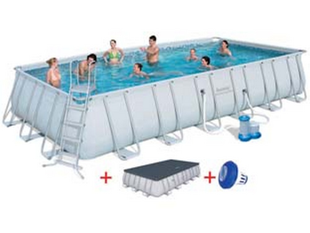 1pz piscina power steel rettangolare telaio portante cm732x366x132h. kg171,7 cod:ferx.fer260848