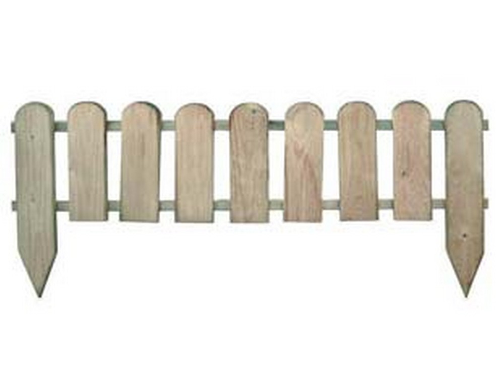 Image of 5pz steccato a doghe continue in pino impregnato -cm.110x28/45h. cod:ferx.fer263719