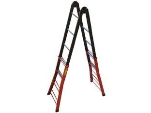 scala telescopica "phenomena" in acciaio acal 100 - 4+5 gr.- altezza max cm.444h.- kg.13 cod:ferx.fer266994