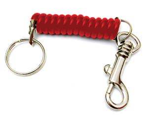 12pz moschettone portachiavi cromato con mollettone estensibile cod:ferx.fer270526
