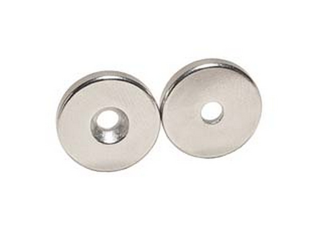 40pz calamite tonde con foro svasato in neodimio extra forti - mm.20x3 cod:ferx.fer270649