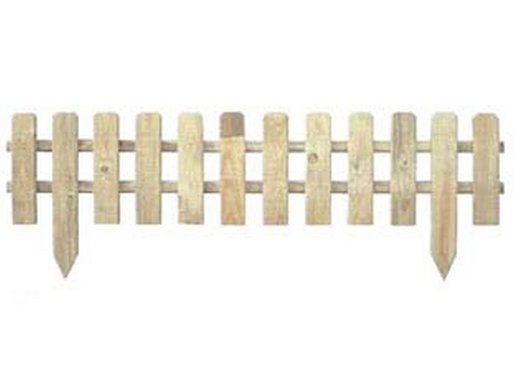 Image of 5pz steccato a doghe in pino impregnato - cm.120x30/45h. cod:ferx.fer273466