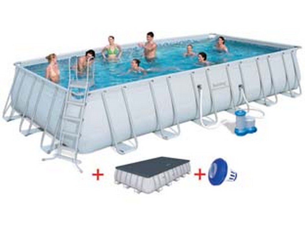 1pz piscina power steel rettangolare telaio portante cm640x274x132h. kg131,5 cod:ferx.fer274654
