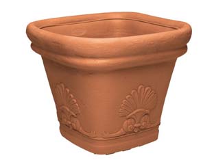 vaso zeus quadro festonato - 45, cm.46x46 h.39.5 cod:ferx.fer278850
