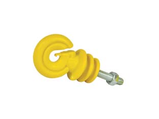 50pz isolatore elettrorecinzione con vite per metallo - gialli cod:ferx.fer284615