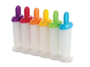 2pz stampi per ghiaccioli "bambini" - supporto cm.12x16, nr.6 stampi h cm.12 cod:ferx.fer286015