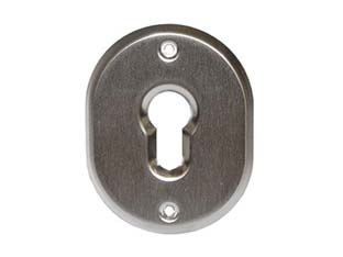 5pz bocchette ovali in ottone cromo satinato per cilindri sagomati - mm.70x90h. spessore mm.4 cod:ferx.fer286886
