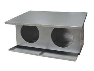 2pz colombaia a due posti - mm 620 x 310 x 300h cod:ferx.fer290494
