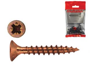 10blister viti per truciolare tps pozidrive bronzate - ? mm.4x50 in blister pz.25 cod:ferx.fer299299