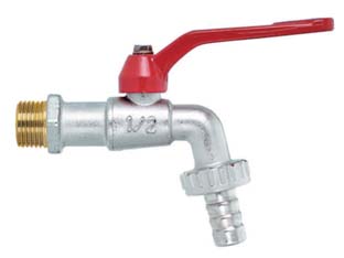 2pz rubinetto a sfera con maniglia a leva - m 1" con portagomma f 1" cod:ferx.fer304641