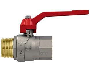 valvola a sfera m/f con maniglia a leva "evolution" - mf 1"1/4 - pressione esercizio 25 bar cod:ferx.fer304801