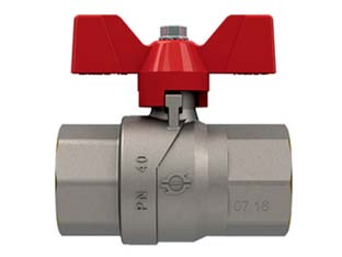 6pz valvola a sfera f/f con maniglia a farfalla "evolution" - ff 1/2" - pressione esercizio 50 bar cod:ferx.fer304825