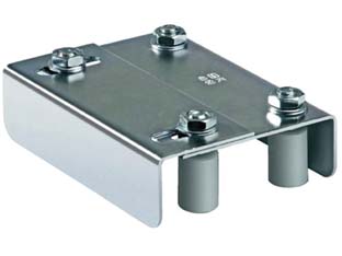 piastra guidacancello 2 regolazioni 30 art.255 - mm.220x135-175 cod:ferx.fer308236