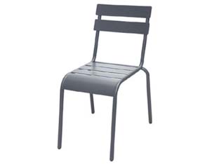 sedia in acciaio modello londra colore antracite - cm.56,5x45,5x81h. cod:ferx.fer316309