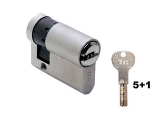 mezzo cilindro infilare profilo europeo "r6 plus" 82r60 - mm.40 (30+10) (82r6030109c5) cod:ferx.fer321310