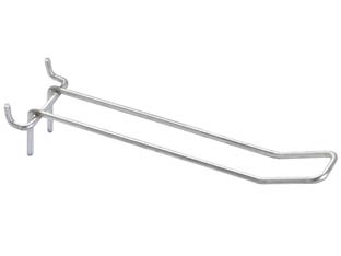 10pz ganci a sostegno doppio larghi per pannelli forati - ? mm.3,8x5x400 l. cod:ferx.fer323321