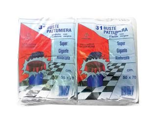 cf sacco pattumiera "tipo ancona" bianco pz.31 - cm.55x70 gr.420 cod:ferx.fer331241