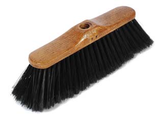 12pz scopa domestica pari nera - cm.32x7x10h. cod:ferx.fer334686