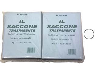 cf sacco "il saccone" trasparente pz.10 - cm.80x120 kg.1 cod:ferx.fer339858