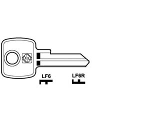 10pz chiavi per cilindri l&f 5 spine piccole - lf6 dx cod:ferx.fer347808