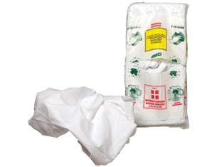 10kg pezzame bianco di camiceria di cotone conf. kg.2 cod:ferx.fer352246