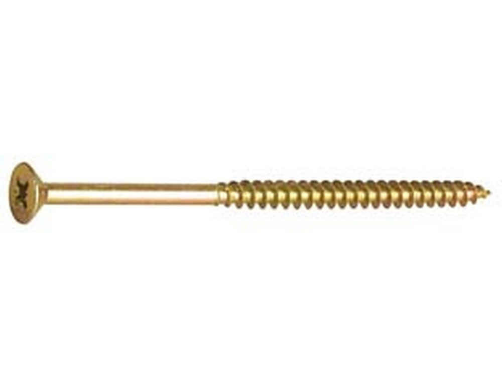 100pz viti truciolare tsp cava pz parz. filettata in acciaio zincato giallo - ? mm.6x200 cod:ferx.fer440288