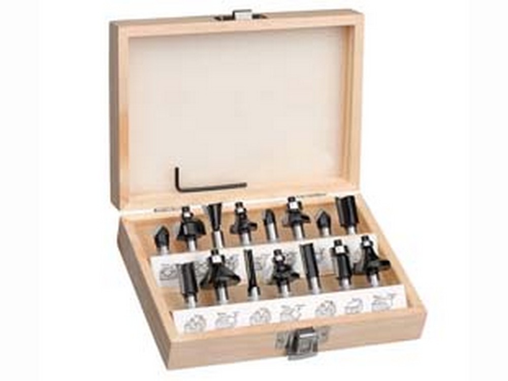 Image of frese in serie 15 pezzi per fresatrice verticale con codolo mm.8 cod:ferx.fer359559
