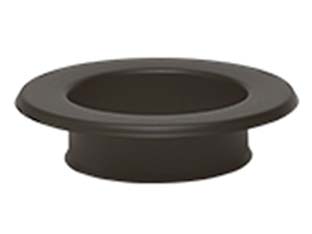 rosone per tubi stufa a legna nero opaco "ala smalto top" - ? mm.140 cod:ferx.fer363334
