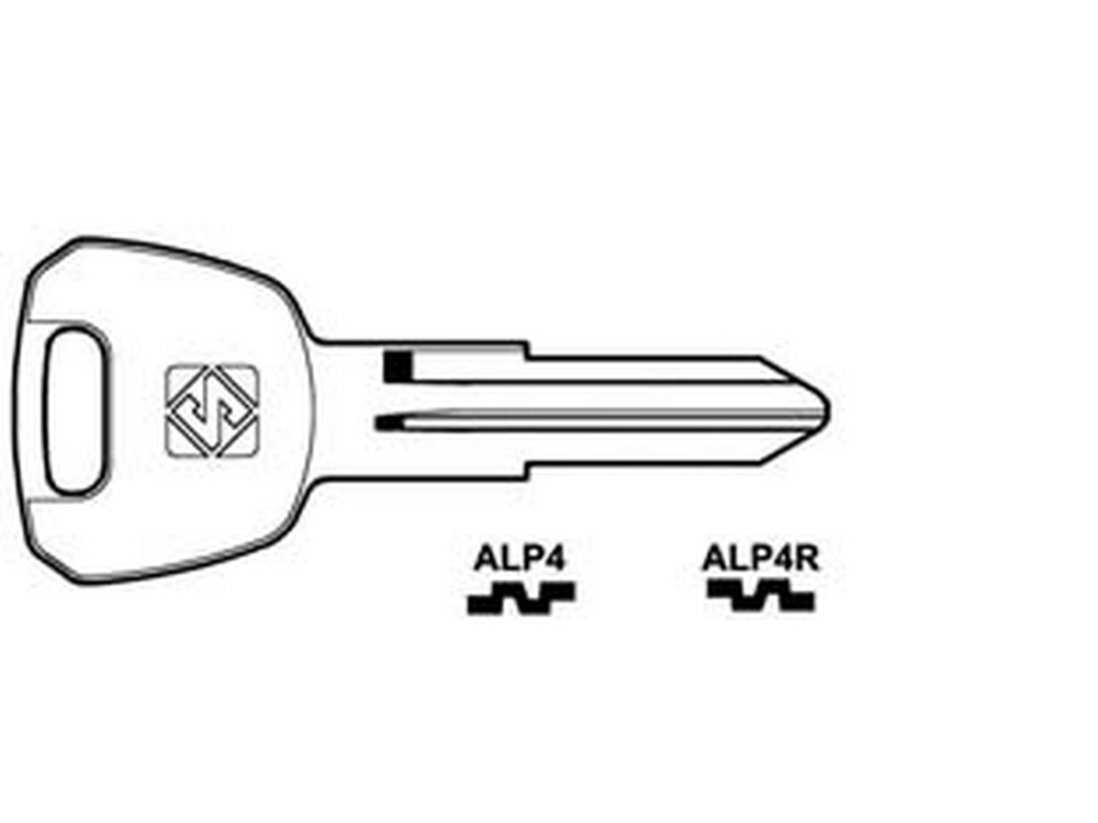 Image of 10pz chiavi per cilindri alpha 5 spine piccole - alp4r sx cod:ferx.fer348188