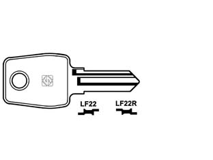 10pz chiavi per cilindri l&f 5 spine piccole - lf22r sx cod:ferx.fer368285