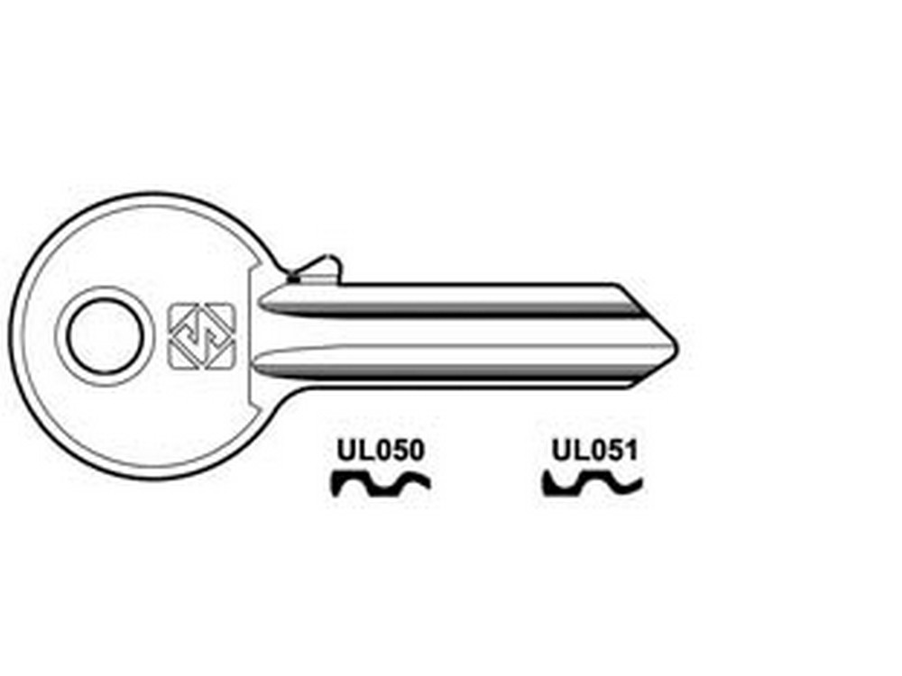 Image of 100pz chiavi per cilindri universal 5 spine grandi in acc. nich. - ul050 dx cod:ferx.fer369183