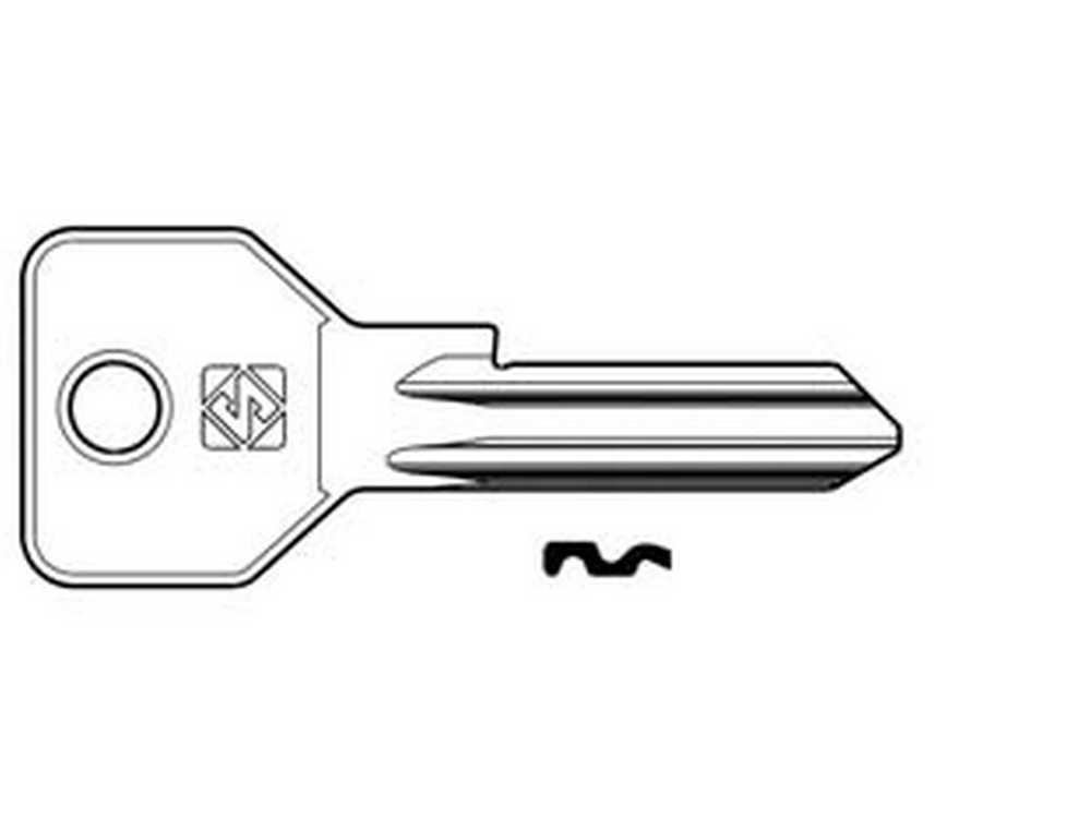 Image of 50pz chiavi per cilindri 5 spine grandi cs119 in acc. nich. - cs119 dx cod:ferx.fer373340
