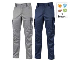pantalone cargo crazy in tc stretch slim fit - tg.2xl - westlake blue cod:ferx.fer378420