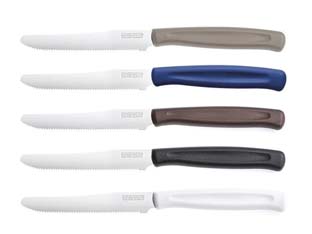 2blister coltello dinamik da tavola lama dentata - nero, lunghezza lama cm.11 (1023398) cod:ferx.fer382632