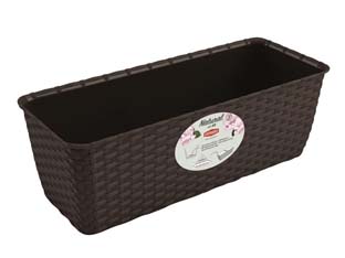 3pz balconetta natural moka con riserva d'acqua - cm.50x18x16h. - lt. 9.2 cod:ferx.fer383295