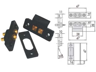 6pz contatti a pressione 06510 - (06510000) cod:ferx.fer383653
