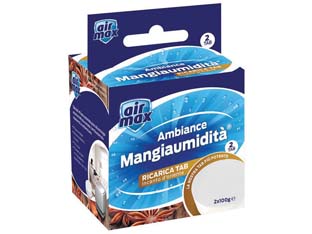 6pz airmax assorbiumidita' mini tab ricarica incanto d'oriente - 2 ricariche 100 gr. ciascuna cod:ferx.fer386210