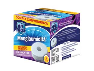 3pz airmax assorbiumidita' ricarica tab lavanda - 2 ricariche 450 gr. ciascuna cod:ferx.fer386289