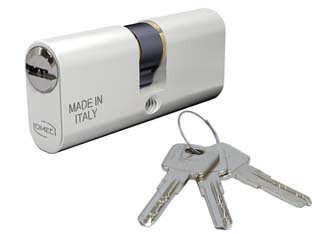 cilindro a infilare ovale in alluminio con chiave piatta 2140 - mm.70 centrato (35x35) (2140/06l) cod:ferx.fer393935