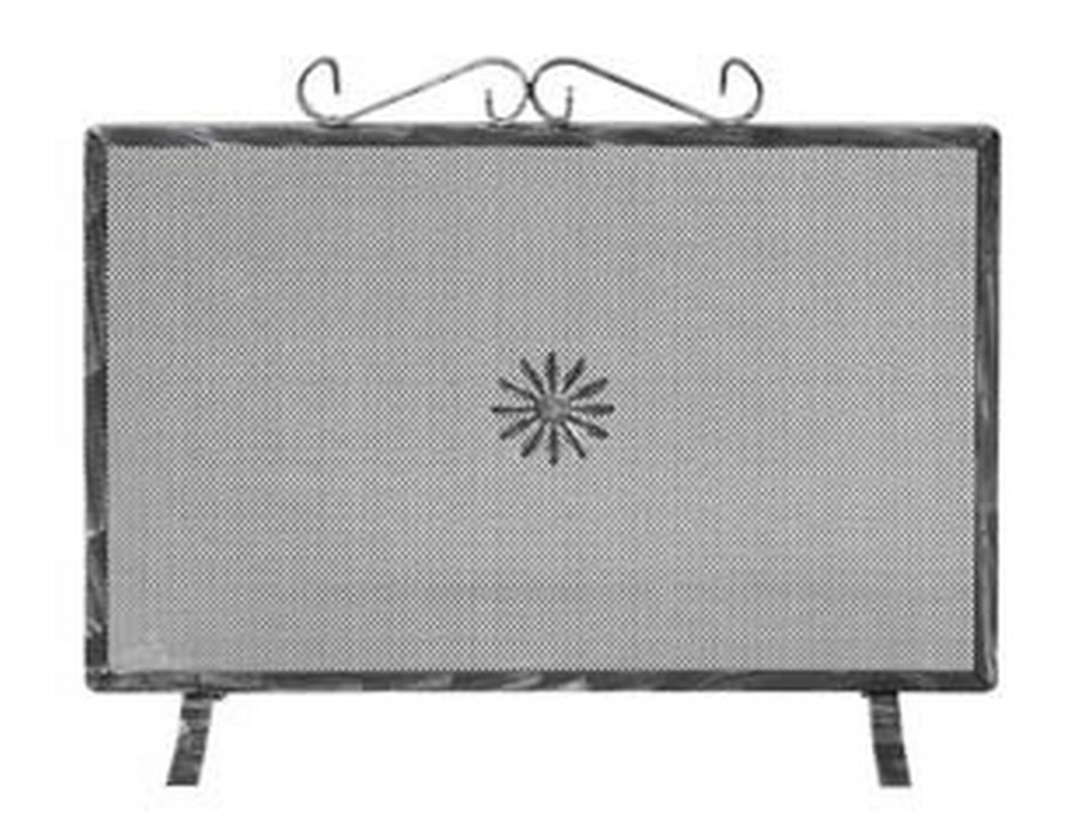 parascintille rettangolare con decoro per camino - cm.70x50h. cod:ferx.fer408806