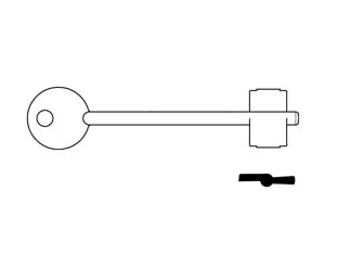 5pz chiavi doppia mappa cr 17 - mm.102 cod:ferx.fer412834