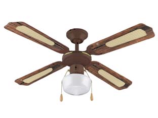 ventilatore tipo legno da soffitto 1 luce - ? 107 cm cod:ferx.fer424363