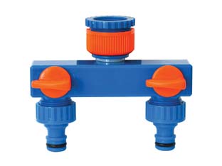 5pz presa rubinetto 2 uscite - cm.12,6x5,8x10,5 - peso gr.103 cod:ferx.fer427500