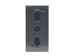 6pz presa sicurezza bivalente "onda" - 2 poli+terra 10/16a alveoli ? mm.4/5 (7779) cod:ferx.fer433679