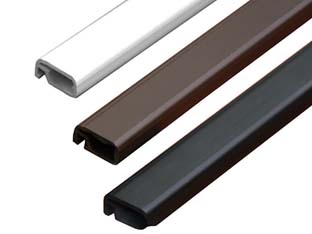 5pz profilo in pvc per zanzariera linea c - nero cod:ferx.fer434348