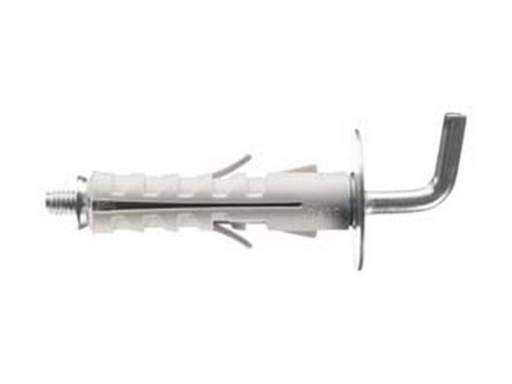Image of 200pz tassello in nylon con gancio medio pa 6 enp/gm - ? mm.9x40 cod:ferx.fer443494