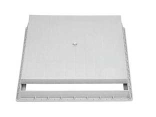 chiusino con telaio per pozzetto apertura con bullone - cm.45x45 cod:ferx.fer445009