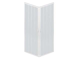 box doccia 'luna' ad angolo 2 porte estensibile in pvc - cm.minimo70/80x minimo110/120x185h cod:ferx.fer453776