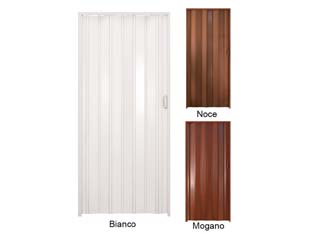 porta a soffietto con maniglia in kit "linea extra" in pvc - cm.82x210 mogano cod:ferx.fer453882