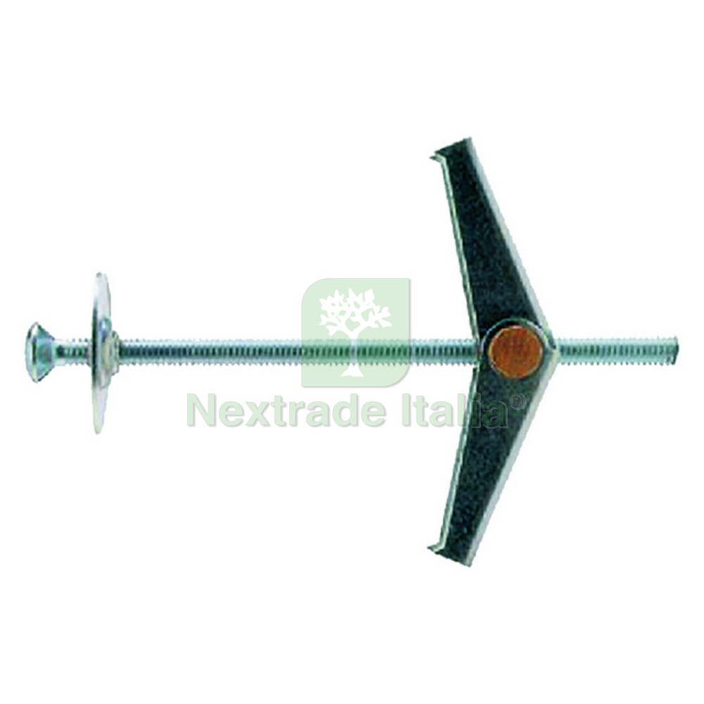 50PZ ANCORA ACCIAIO 'DE' DE1 ø FORO 14 MM VITE M 4 X 80: - Foto 2 di 3